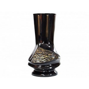 Ваза из полимергранита ВПЛ-1.004 Черная с золочением